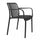Fauteuil Giuly 58x57x80 cm Noir