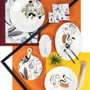 Piatto da Portata Ø35 cm  in Ceramica VdE Tivoli 1996 Face to grey 