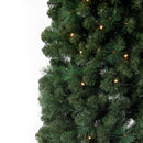 Albero di Natale Artificiale Pieghevole con Luci LED Verde Varie Misure