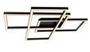 Plafoniera Modern in Metallo e Acrilico Line Nero