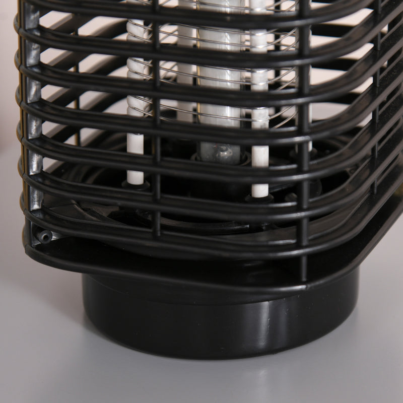 Zanzariera Elettrica 3W con Luce UV per Interno ed Esterno Nero  
