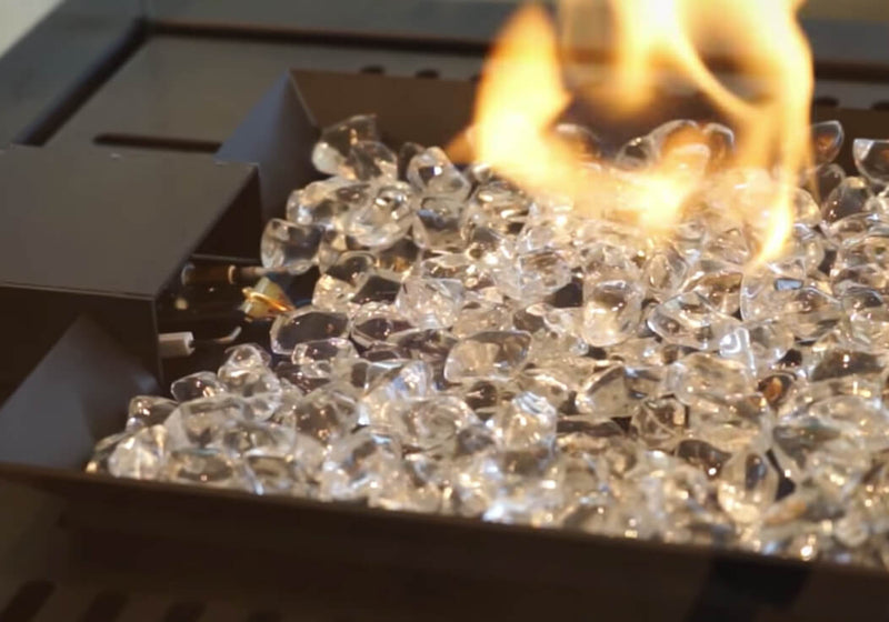 Pietre Decorative in Cristallo per Camini Bioetanolo Flig Fire Glass Trasparenti