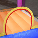 Castello Giostra Gonfiabile 300x280x170 cm con Scivolo e Piscina Multicolor