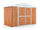 Jardinière en tôle d'acier porte-outils 327x155x217 cm Enaudi Wood