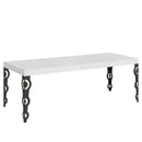 Tavolo Allungabile 180/284x90x77 cm Karamay Premium Bianco Frassino