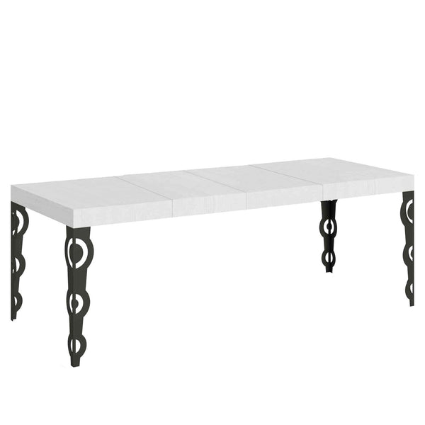 acquista Tavolo Allungabile 160/264x90x77 cm Karamay Premium Bianco Frassino