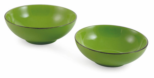 sconto Set de 2 Saladiers Grès VdE Tivoli 1996 Baita Glazed Verdi