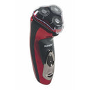 Rasoio Elettrico Ricaricabile 3 Testine Oscillanti Kooper Figaro Rosso