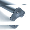 Kit 4 Gambe per Tavolo Regolabili Ø6x83/85 cm in Acciaio Emuca Grigio Metallizzato