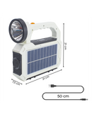 Lampada Portatile Luce d'Emergenza con Pannello Solare Multifunzione
