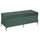 Banc de rangement 115x40xh45 cm en tissu velours vert sauge