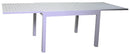 Tavolo da Giardino Allungabile 90/180x90x73 cm in Alluminio Sullivan Bianco