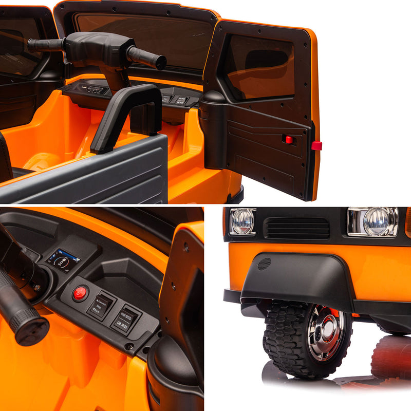 Macchina Elettrica per Bambini Licenza Piaggio Apecar 12V Arancione