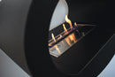 Camino a Bioetanolo da Soffitto 60x40x190 cm Karlsen Cervinia Nero