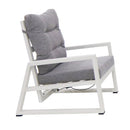 Set Salotto da Giardino Divano 2 Posti 2 Poltrone e Tavolino Mikonos