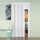 Porte Intérieure Pliante 88,5x214 cm en PVC Saba Jasmin Blanc Pastel