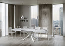 Tavolo Allungabile 200-460x90x77 cm Volantis Bianco Frassino Telaio Bianco 