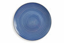 Set 6 Piatti Frutta in Gres Ø19,3 cm Villa d'Este Home Tivoli Blu New Baita