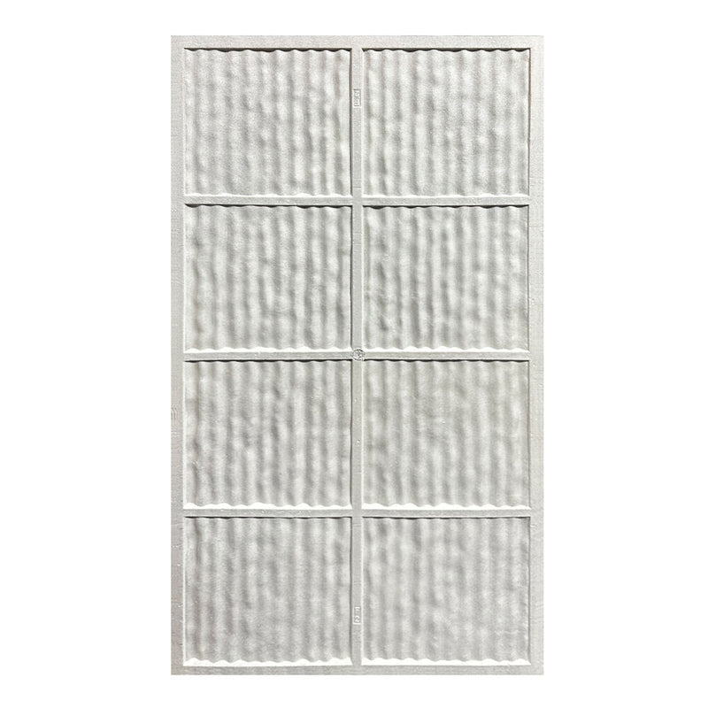 Set 12 Pannelli Decorativi Area 8,6 mq 120x60x2,5 cm Rivestimento Murale Effetto Pietra Graffiata 3D in PU Grigio Roccia