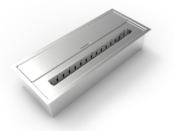 Brûleur Bioéthanol pour Cheminées 45,7x18,7xH9,5 cm 3,5L en Acier Inoxydable prezzo