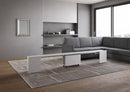 Panca Allungabile Inferiore 72-300x26x45 cm Evolve Bianco Frassino  