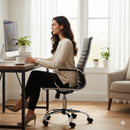 Sedia Poltrona Presidenziale da Ufficio in Similpelle Tosini Dallas Nero