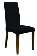 Set 2 Coprisedie Elasticizzati in Poliestere Nero