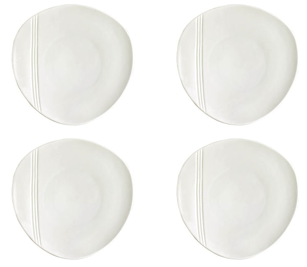 online Set de 4 Sous-Assiettes Ø31 cm en Porcelaine Allluminique Kaleidos Aluxina Miami Bianchi