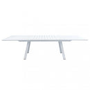 Tavolo Zante Allungabile 200/300x110x75 h cm in Alluminio Bianco