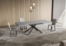 Tavolo Allungabile 120-380x90x74 cm Niket Cemento Gambe Antracite