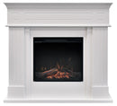 Camino Elettrico da Pavimento Effetto Fiamma 1500W Dalya Bianco