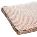 Letto Cuscino Morbido per Cani e Gatti Lavabile in Poliestere Marrone 78x60x13 cm 