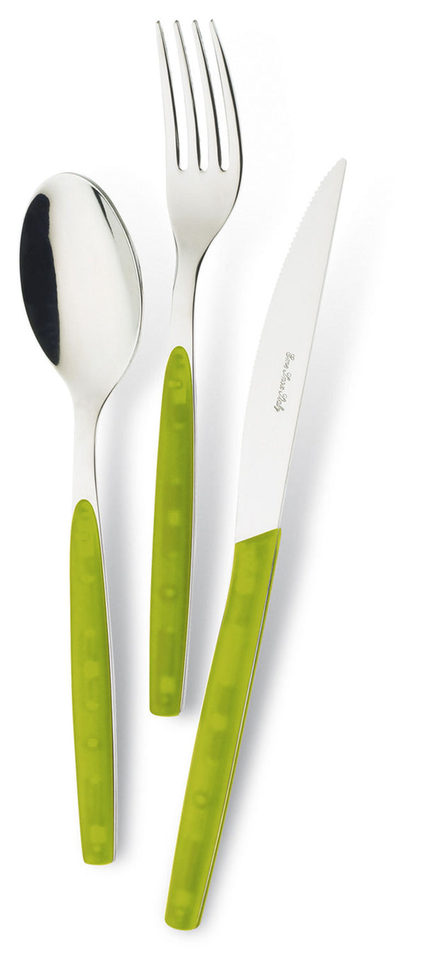 prezzo Servizio Set di Posate 24 pezzi in Acciaio Inox Eme Dream Verde 37