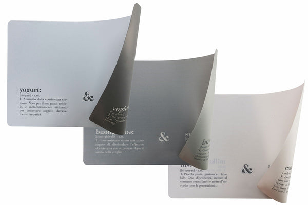 Lot de 6 sets de table double face 45x30x0,5 cm en PVC VdE Tivoli 1996 acquista