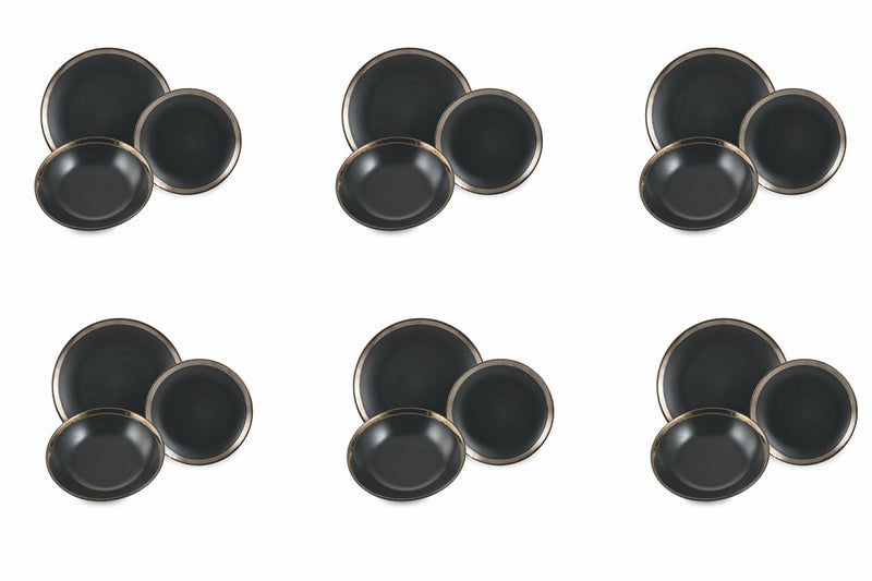 Servizio Piatti 18 Pezzi in Gres 6 Posti Villa d'Este Home Tivoli Naima