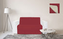 Copridivano a Fascia 2 Posti 125x190 cm in Microfibra Doubleface Bordeaux/Panna