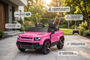 Macchina Elettrica per Bambini Licenza Land Rover Defender Small 12V con Telecomando Rosa