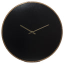 Orologio da Parete Ø40 cm in Mdf e Metallo Nero