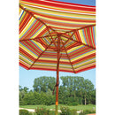 Ombrellone da Giardino in Legno Ø2,70m Vorghini Happy Multicolor