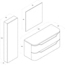 Mobile da Bagno sospeso Palma 01 Rosso Laccato TFT