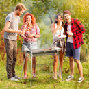 Barbecue a Carbone Carbonella 96x61x72 cm in Acciaio Nero