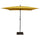 Parasol de jardin 200x200 cm Mât en acier Ø27 mm Maffei Kronos Jaune