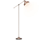 Lampada da Terra con Paralume E27 in Metallo  Bronzo