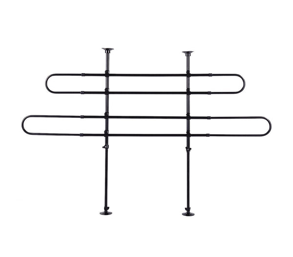 acquista Grille de séparation télescopique pour voitures 3 et 5 portes avec 2 éléments Noir