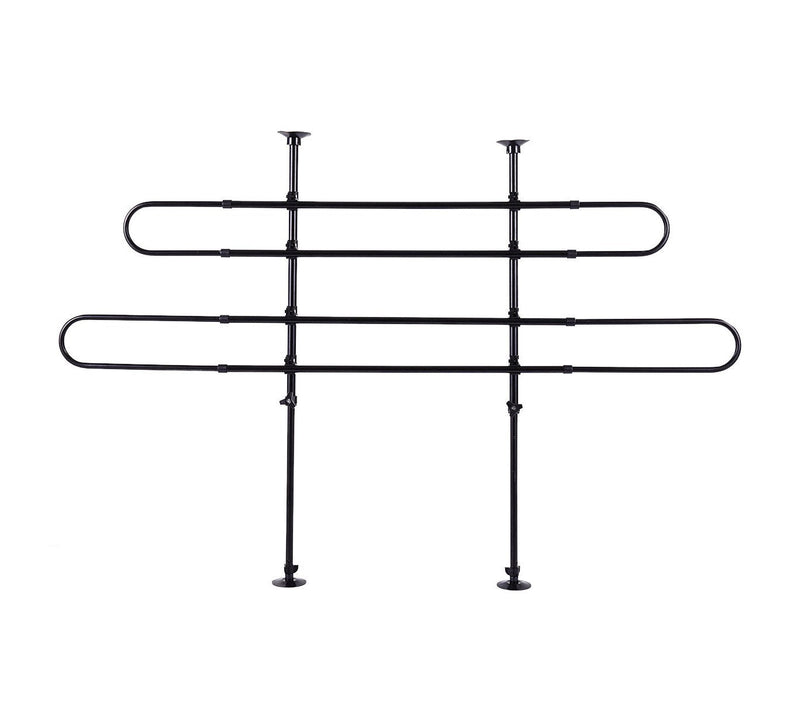 Griglia Divisoria Telescopica per Auto 3 e 5 Porte a 2 Elementi Nera