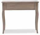 Consolle 2 Cassetti 90x38x78 cm in Legno Soriani Tortora Anticato