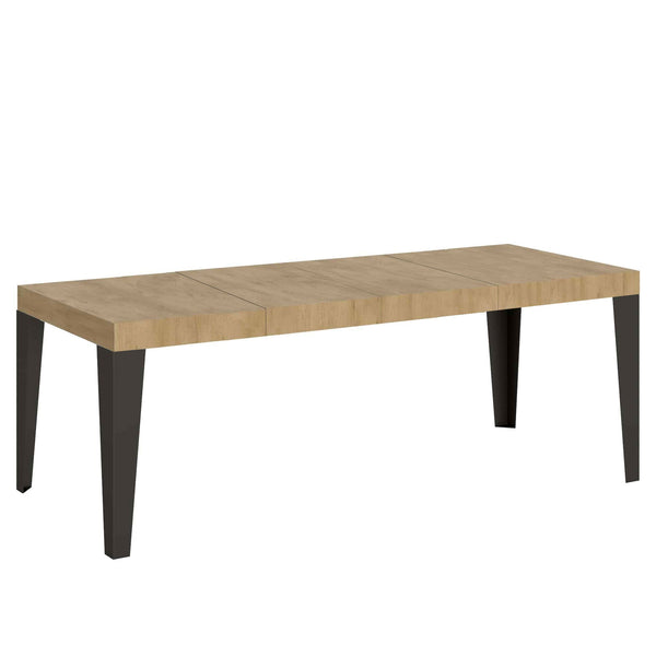 Tavolo Allungabile 160/264x90x77 cm Flame Premium Quercia Natura sconto