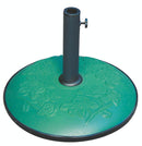 Base per Ombrellone da Giardino Ø50 cm 25 Kg in Ferro Soriani Verde