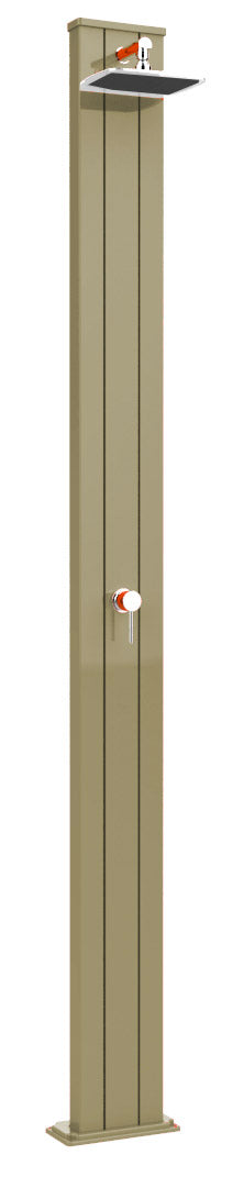 prezzo Douche De Jardin Solaire Extérieure 30L Arkema Spring S Mitigeur Bronze Champagne