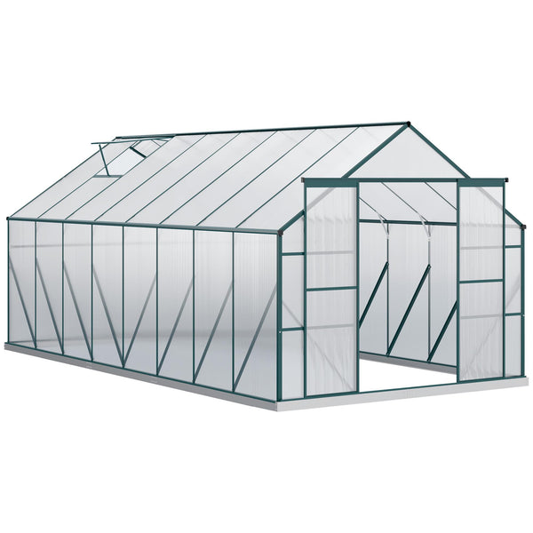 Serre de jardin 244x500x216 cm en polycarbonate vert prezzo